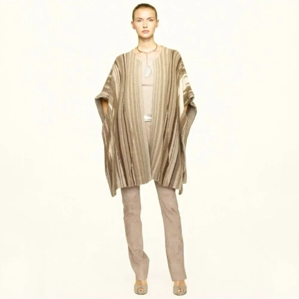 Ralph Lauren Black Label Cashmere Serape Ruana - Picture 2 of 16